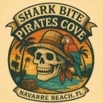Shark Bite Pirates Cove Logo - Navarre Florida